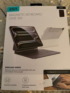 Magnetic Keyboard Case 360 for iPad Air 13" - Black
